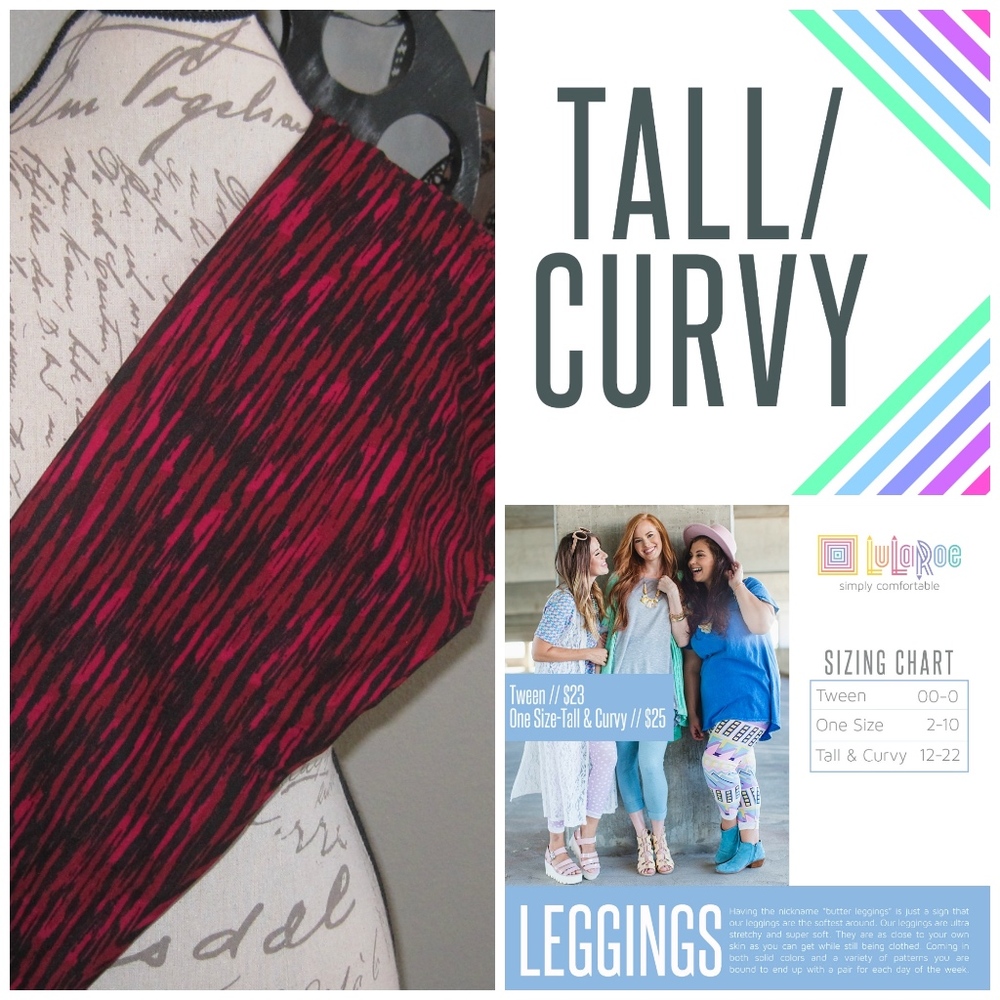 LuLaRoe Tall & Curvy Leggings - Brand New!